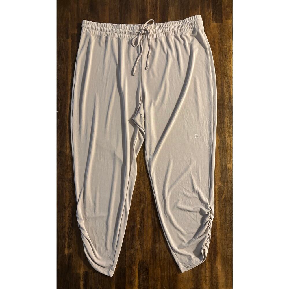 Express Women's XL Pants Pull On Drawstring Lounge Tapered Ruched Ankle Jogger